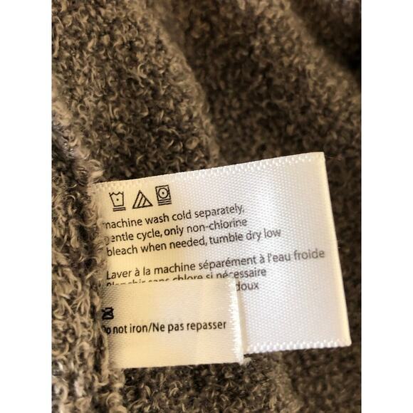 Barefoot Dreams Bamboo Chic Lite Calypso Taupe Open Front Cardigan S/M Cozy - Picture 6 of 12